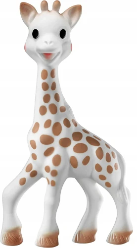 SOPHIE LA GIRAFE Set Naturkautschuk Beißring SO PURE 18CM plus kleiner