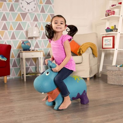B.TOYS Gummihüpftier Nilpferd 61 cm mit Pumpe