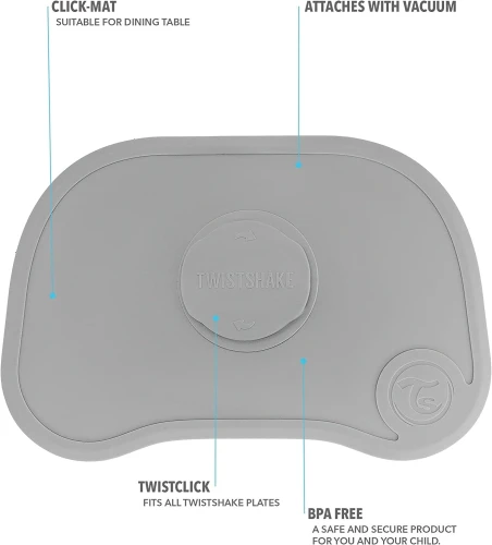 TWISTSHAKE CLICK MAT Matte mit Tellerchen 6 Monate+