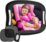 FITNATE Baby Beobachtungsspiegel Lampe mit Fernbedienung und 2 Abdeckungen