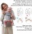 GROWNSY ergonomische Babytrage mit Hüftgurt 6in1