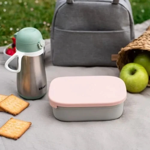 BEABA Lunchbox aus Edelstahl 760 ml mit Fächern