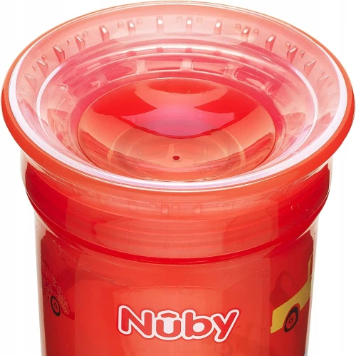 NUBY Sipeez Trinklernbecher 300 ml 360 Grad Mundstück Autos 1 Stück