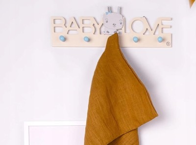 BIECO Baby Love Holzkleiderhaken mit 5 Haken ZAJÄ„C