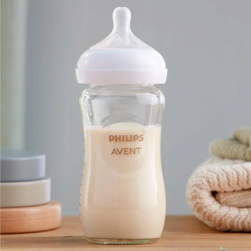 PHILIPS AVENT Natural Response Set 3 Glasflaschen + Sauger