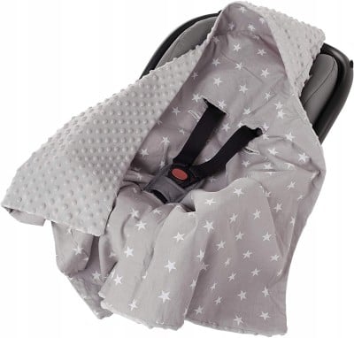 MEDIPARTNERS Einschlagdecke für Babyschale MINKY Decke