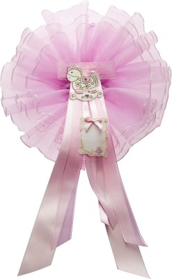 MARELI Bogen fĂĽr die Geburt eines Kindes 32 cm Keramik TĂĽll-Satin