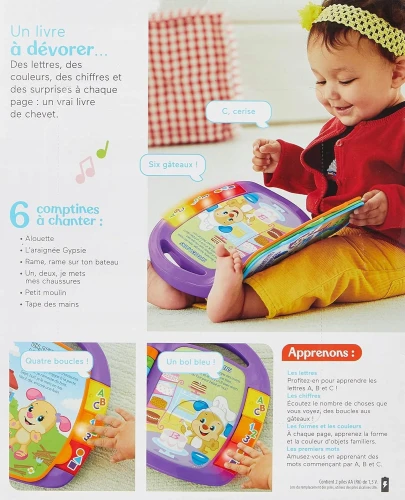 FISHER-PRICE CDH39 elektronisches Lernbuch FRANZÖSISCHE SPRACHE