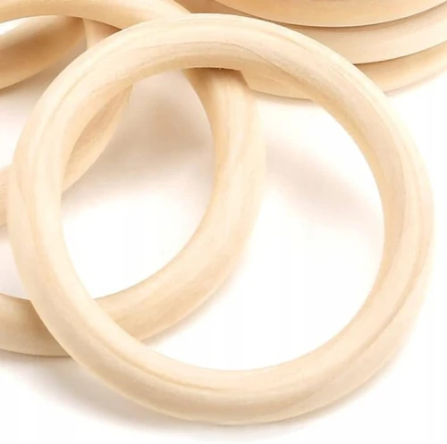 ROSEWINEC Holz Beißring DIY Armband Spielring 1 Stück
