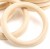 ROSEWINEC Holz Beißring DIY Armband Spielring 1 Stück