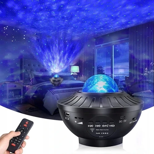 VOKSUN LED Bluetooth Sternenprojektor mit Fernbedienung