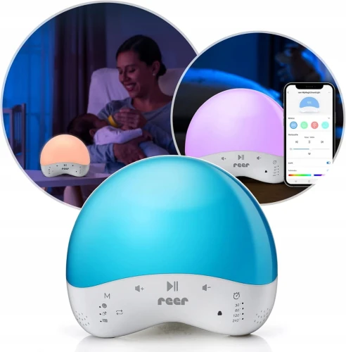 REER intelligente Nachtlampe mit Geräuschen und Smart Life App