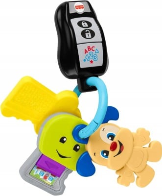 FISHER-PRICE interaktiver Autoschlüssel mit Schlüsselanhänger J. Deutsch