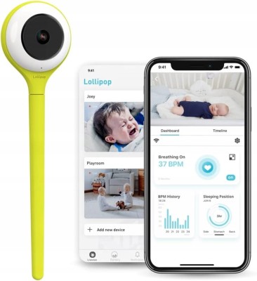 LOLLIPOP Babyphone Kamera Full HD mit Atemmonitor