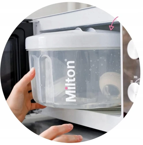 MILTON Combi Mikrowellensterilisator 2-6 Minuten und Kaltwasser 15 Minuten