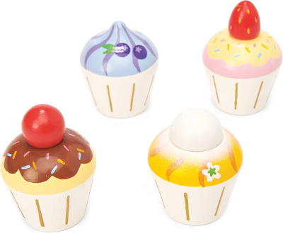 LE TOY VAN Holz Muffins 4 Stück