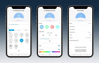 REER intelligente Nachtlampe mit Geräuschen und Smart Life App