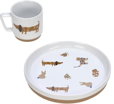 LASSIG Little Mateys Porzellangeschirr Set 2tlg