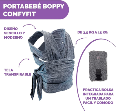 CHICCO Boppy ComfyFit ergonomische Babytrage 0+