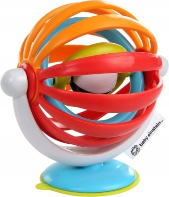 BABY EINSTEIN Sticky Spinner Spielzeug mit Rassel und Saugnapf 3 m+