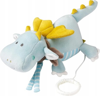 FEHN Kleine Burg Anhänger mit Spieluhr DRACHE 19 cm
