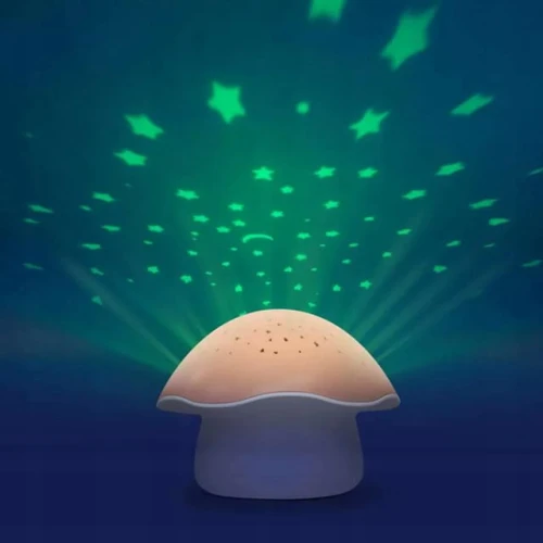PABOBO Mushroom Sternenprojektor mit Melodien und Weinen Sensor GRZYBEK