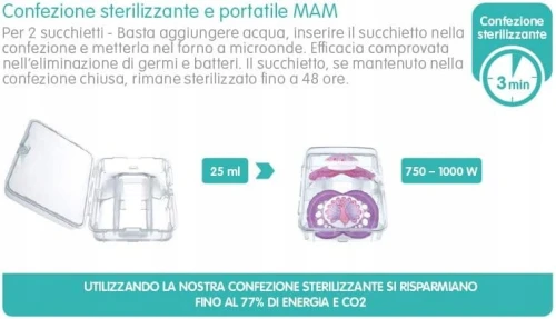 MAM Schnuller 2-6m Box steril KAUCZUK