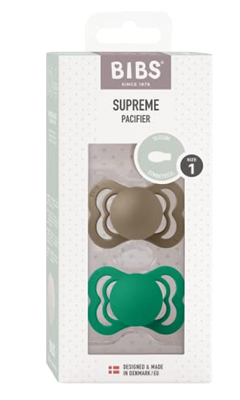 BIBS SUPREME Silikon Schnuller 0-6 Monate Symmetrisch