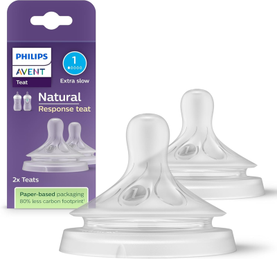 PHILIPS AVENT Natural RESPONSE Sauger für Flaschen 0msc x2