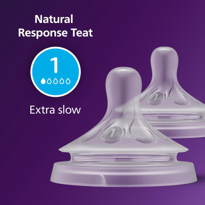 PHILIPS AVENT Natural RESPONSE Sauger für Flaschen 0msc x2