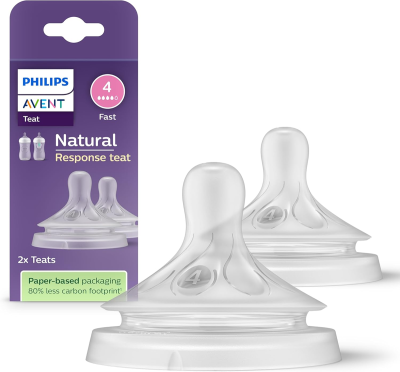 PHILIPS AVENT Natural RESPONSE Sauger für Flaschen 3M+ x2