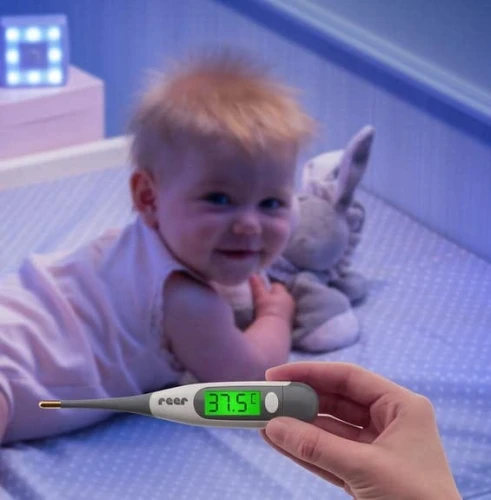 REER ExpressTemp Pro elektronisches LCD-Thermometer mit goldener Spitze