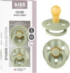 BIBS COLOUR STUDIO Beruhigungsschnuller 2er-Pack Kautschuk 0–6 Monate