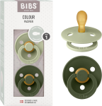 BIBS COLOUR Schnuller 2er-Pack Gummi 0-6msc SYMETRISCH