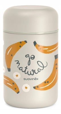 SUAVINEX Go Natural Thermobehälter aus Stahl 400 ml