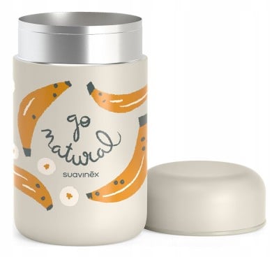 SUAVINEX Go Natural Thermobehälter aus Stahl 400 ml