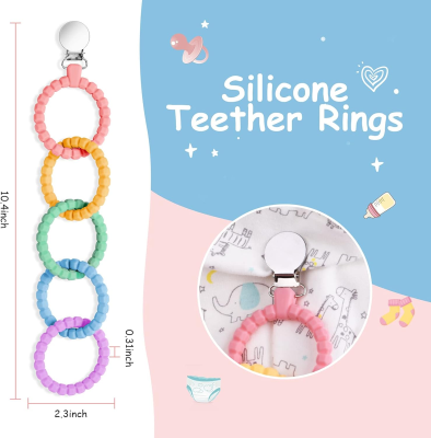 VICLOON Silikon Beißring 3msc+ BPA FREE