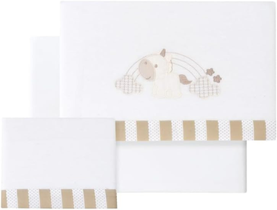 INTERBABY 3-teiliges Bettwäscheset 60x120 40x60 110x155