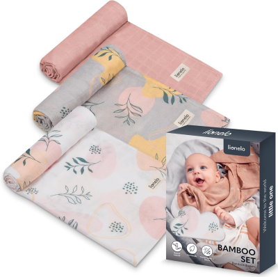 LIONELO Bambus Pucktuch 70x70 x3
