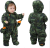 JIAMY Winteroverall mit Kapuze 9-12 Monate plus Handschuhe Schuhe