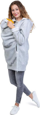 VIVA LA MAMA Fleecepullover für Mama und Kind für Trage XL