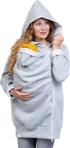 VIVA LA MAMA Fleecepullover für Mama und Kind für Trage XL