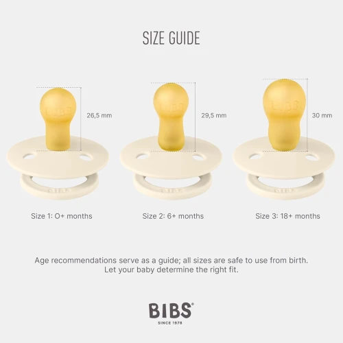 BIBS COLOUR Schnuller 2er Pack Gummi 0-6 Monate