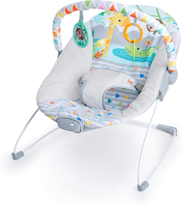 BRIGHT STARTS Safari Fun Wippe mit Vibrationen und Melodie