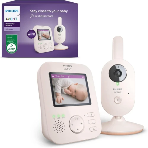 PHILIPS AVENT SCD881/26 niania elektroniczna 2,8in noktowizor kołysanki