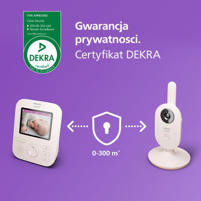 PHILIPS AVENT SCD881/26 niania elektroniczna 2,8in noktowizor kołysanki