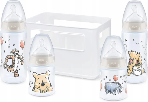 NUK Disney Flaschenset Korb TEMPERATURKONTROLLE
