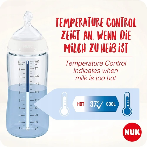 NUK No Colic Flaschenset 3x 300 ml 0-6