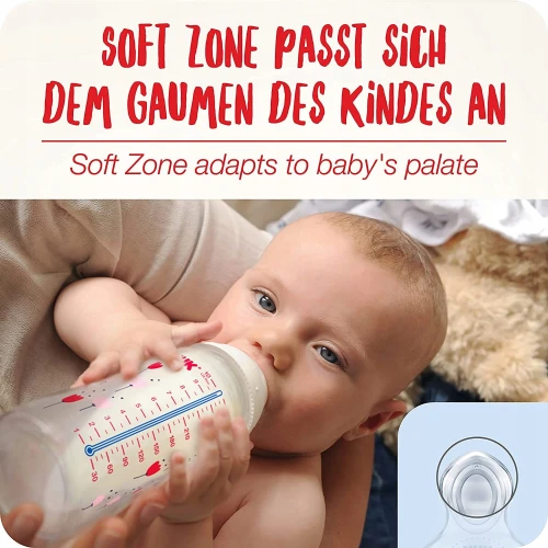NUK No Colic Flaschenset 3x 300 ml 0-6