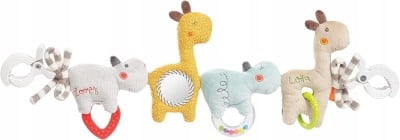 FEHN Kinderwagenkette Anhänger für Kinderwagen Bettchen Autositz LOOPY &amp; LOTTA 55 cm